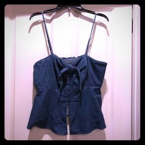 Sofia Vergara Knot Front Peplem Top